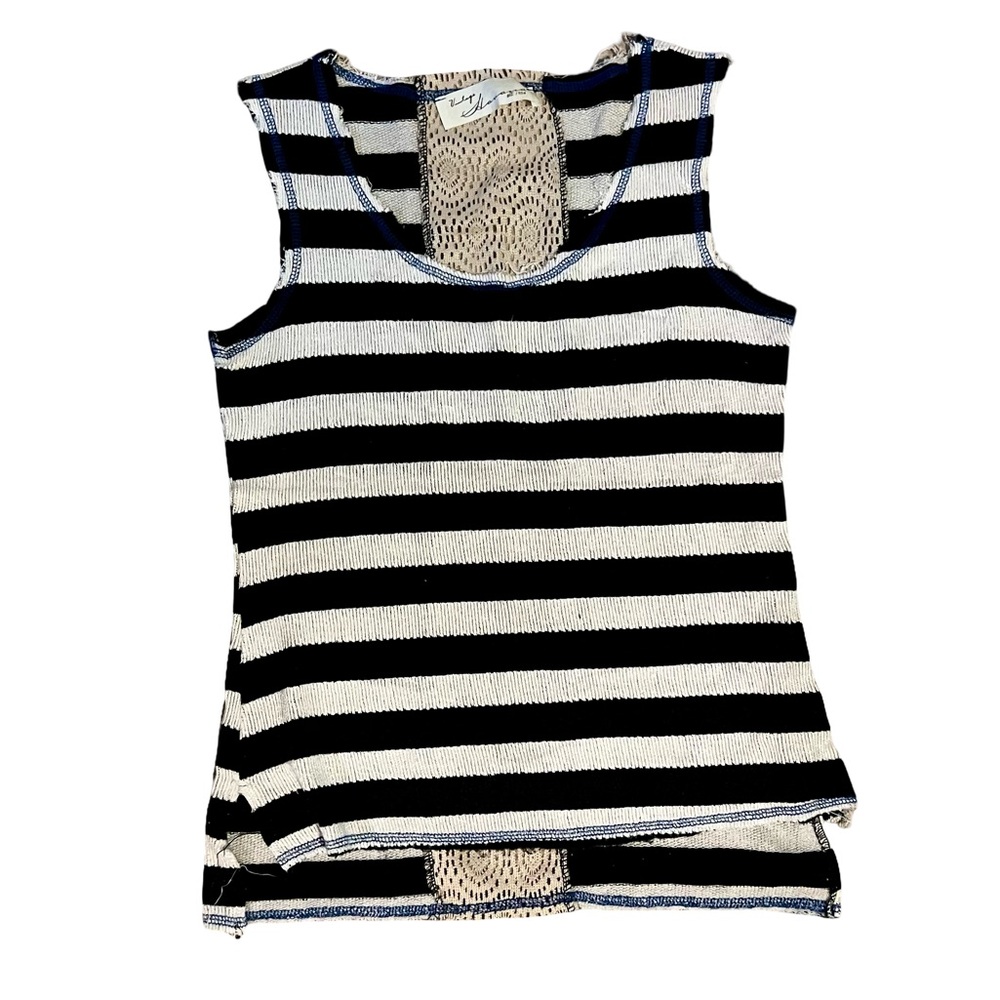Vintage Havana | Black and White Striped Tank